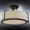 Luxury Minimalist Ceiling, 10.5″H x 17.5″W, with Modern Style, Estate Bronze, – 10.50″H x 17.50″W x 17.50″Dep  |   Semi-Flush Mount Ceiling Lights Ceiling Lighting Bronze