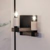 Luxury Modern Farmhouse Wall Sconce, 7″H x 9″W, with Farmhouse Style, Matte Black,  |   Wall Sconces Wall Lighting Matte Black