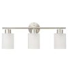 Lydia 3 Light 23″ Wide Bathroom Vanity Light with Frosted  |   Bathroom Lighting Bathroom Lighting Bathroom Lighting