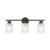 Lydia 3 Light 23″ Wide Bathroom Vanity Light with Frosted  |   Bathroom Lighting Bathroom Lighting Bathroom Lighting