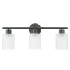 Lydia 3 Light 23″ Wide Bathroom Vanity Light with Frosted  |   Bathroom Lighting Bathroom Lighting Bathroom Lighting