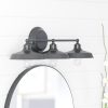 Lyndan, Indoor Vanity & Bathroom Light, Matte Black & Brushed Nickel Finishes – 3-Light  |   Bathroom Lighting Bathroom Lighting Bathroom Lighting