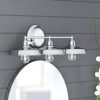 Lyndan, Indoor Vanity & Bathroom Light, Matte Black & Brushed Nickel Finishes – 3-Light  |   Bathroom Lighting Bathroom Lighting Bathroom Lighting