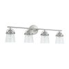 Madison 4-light Bath/ Vanity Fixture w/ Clear Seeded Glass  |   Bathroom Lighting Bathroom Lighting Bathroom Lighting