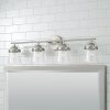 Madison 4-light Bath/ Vanity Fixture w/ Clear Seeded Glass  |   Bathroom Lighting Bathroom Lighting Bathroom Lighting