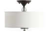 Marc Metal LED Semi Flush Mount, Oil Rubbed Bronze/White  |   Semi-Flush Mount Ceiling Lights Ceiling Lighting Chrome/Oil Rubbed Bronze