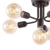 Marcel 20″ 6-Light Globe Farmhouse Modern Iron Bistro LED Semi Flush Mount, Oil Rubbed Bronze  |   Semi-Flush Mount Ceiling Lights Ceiling Lighting Oil Rubbed Bronze