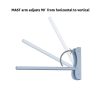 MAST Plug-In Wall Mount Pendant, 1 Light White Cord/Arm, Blue  |   Swing Arm Lights Swing Arm Lights Swing Arm Lights