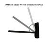 MAST Plug-In Wall Mount Pendant, 1 Light White Cord/Arm, White  |   Swing Arm Lights Swing Arm Lights Swing Arm Lights