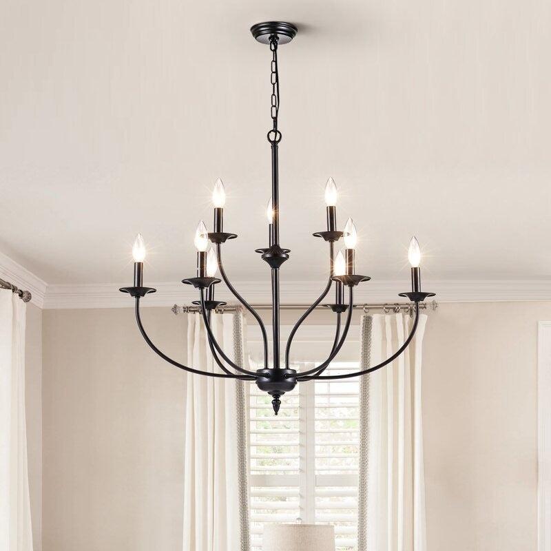 Maxax 9 – Light Candle Style Classic / Traditional Chandelier  |   Chandeliers Ceiling Lighting Chandeliers