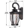 Merrimack Sand Coal & Hammered 1 Light Outdoor Led Wall Mount  |   Flush Mount Wall Lights Flush Mount Wall Lights Flush Mount Wall Lights