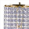 Metal Stalk Design Table Lamp with Hanging Crystals Shade, Gold – 20.25 H x 8 W x 8 L Inches  |   Desk Lamps Desk Lamps Desk Lamps