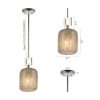 Modern 1-light Glass Mini Pendant Light for Kitchen Island  |   Kitchen Lighting Kitchen Lighting Chrome