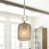 Modern 1-light Glass Mini Pendant Light for Kitchen Island  |   Kitchen Lighting Kitchen Lighting Chrome