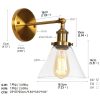 Modern 1-Light Swing Arm Wall Sconce with Cone Clear Glass Shade  |   Swing Arm Lights Swing Arm Lights Swing Arm Lights