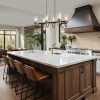 Modern Farmhouse 5/6-Light Black Gold Chandelier Seeded Glass Pendant Lights  |   Chandeliers Ceiling Lighting Chandeliers