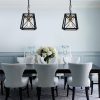 Modern Industrial 1-Light Kitchen Island Pendant Metal Hanging Lights Foyer  |   Kitchen Lighting Kitchen Lighting Black