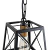 Modern Industrial 1-Light Kitchen Island Pendant Metal Hanging Lights Foyer  |   Kitchen Lighting Kitchen Lighting Black