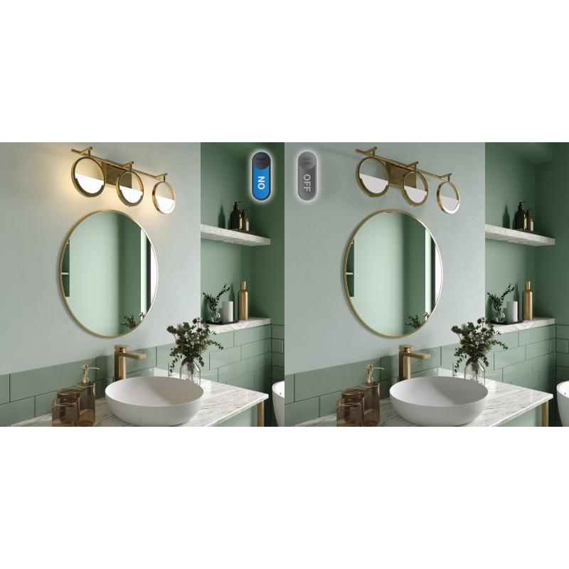 Modern Style 3-Light LED Vanity Light, Energy-Efficient  |   Bathroom Lighting Bathroom Lighting Bathroom Lighting