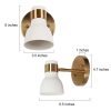 Modern Vintage 1-Light Metal Wall Sconce Lighting Bathroom Vanity Light  |   Wall Sconces Wall Lighting Wall Sconces