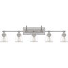 Nicholas 5-Light Bathroom Vanity Light in Brushed Nickel  |   Bathroom Lighting Bathroom Lighting Bathroom Lighting