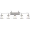 Nicholas 5-Light Bathroom Vanity Light in Brushed Nickel  |   Bathroom Lighting Bathroom Lighting Bathroom Lighting