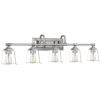 Nicholas 5-Light Bathroom Vanity Light in Brushed Nickel  |   Bathroom Lighting Bathroom Lighting Bathroom Lighting