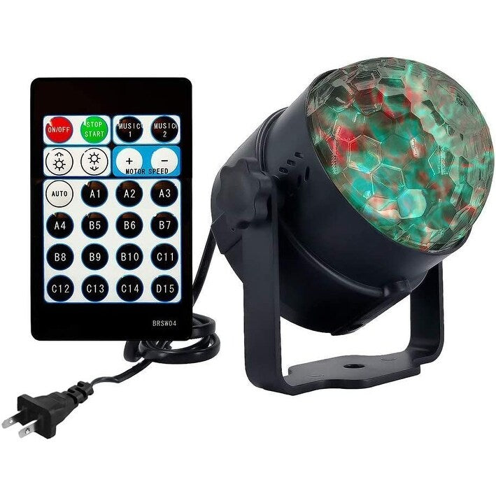 Ocean Water Wave Disco Light,15 Modes Sound Activated Party Projector Disco Crystal with Remote Controller  |   Lamp Sets Lamp Sets Lamp Sets