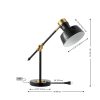 Odile 18.5″ Classic Farmhouse Adjustable Cantilever LED Task Lamp with USB Charging Port  |   Desk Lamps Desk Lamps Desk Lamps