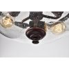 Oil Rubbed Bronze 3-Light Semi Flush Mount with Seeded Glass Shade – Oil Rubbed Bronze  |   Semi-Flush Mount Ceiling Lights Ceiling Lighting Oil Rubbed Bronze