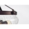 Oil Rubbed Bronze 3-Light Semi Flush Mount with Seeded Glass Shade – Oil Rubbed Bronze  |   Semi-Flush Mount Ceiling Lights Ceiling Lighting Oil Rubbed Bronze