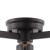 Orville 17″ 3-Light Farmhouse Industrial Iron Cylinder LED Semi Flush Mount, Oil Rubbed Bronze/Clear  |   Semi-Flush Mount Ceiling Lights Ceiling Lighting Oil Rubbed Bronze