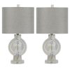 Pair of 22″ Sunburst Crystal Table Lamp & Decorator Shade – 22  |   Lamp Sets Lamp Sets Lamp Sets