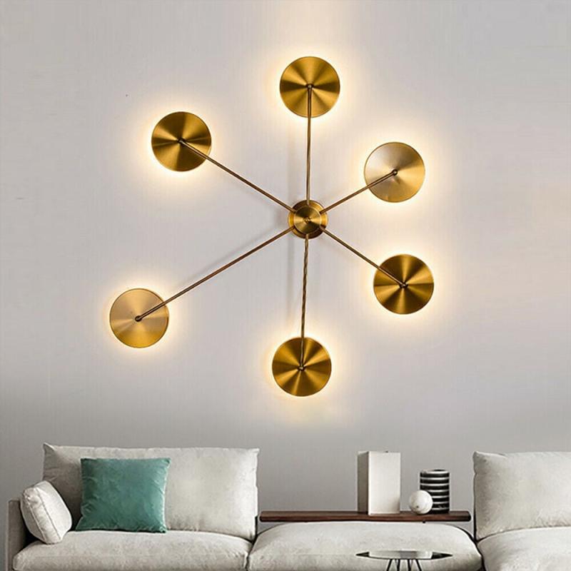 Retro Brass LED Wall Lamp 6 Heads Modern Wall Sconce – 39″  |   Flush Mount Wall Lights Flush Mount Wall Lights Flush Mount Wall Lights