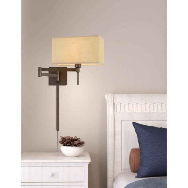 Robson Wall Swing Arm Reading Lamp – Rust  |   Swing Arm Lights Swing Arm Lights Swing Arm Lights