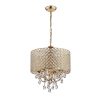 Round Beaded Drum Chandelier with Hanging Crystals  |   Chandeliers Ceiling Lighting Chandeliers