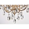 Round Beaded Drum Chandelier with Hanging Crystals  |   Chandeliers Ceiling Lighting Chandeliers