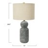 Round Stoneware Desk Lamp  |   Desk Lamps Desk Lamps Desk Lamps