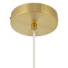 Rowena Gray and Brushed Gold Lotus 14.5-Inch Pendant Light – 14.5″ x 14.5″ x 14.5/62.5″  |   Kitchen Lighting Kitchen Lighting Kitchen Lighting