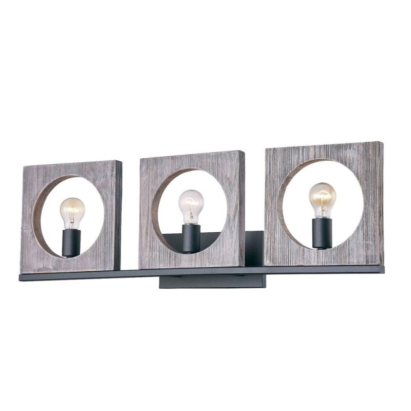 RUSTIC WOOD IN GRAY COLOR 3-LIGHT WALL LIGHT/ NO BULBS 44 3/8″ W x 10 3/8″ H – Grey  |   Flush Mount Wall Lights Flush Mount Wall Lights Flush Mount Wall Lights