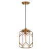 Sand Gold 1-Light Cage Pendant with Bubble Glass Shade – Sand Gold  |   Kitchen Lighting Kitchen Lighting Kitchen Lighting