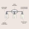 Sandrine 3-Light Iron/Seeded Glass Classic Cottage LED Vanity Light  |   Bathroom Lighting Bathroom Lighting Bathroom Lighting