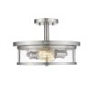 Savannah 2 Light Semi Flush Mount  |   Semi-Flush Mount Ceiling Lights Ceiling Lighting Bronze/Grey/Silver