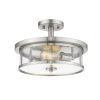 Savannah 2 Light Semi Flush Mount  |   Semi-Flush Mount Ceiling Lights Ceiling Lighting Bronze/Grey/Silver