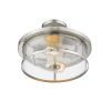 Savannah 2 Light Semi Flush Mount  |   Semi-Flush Mount Ceiling Lights Ceiling Lighting Bronze/Grey/Silver