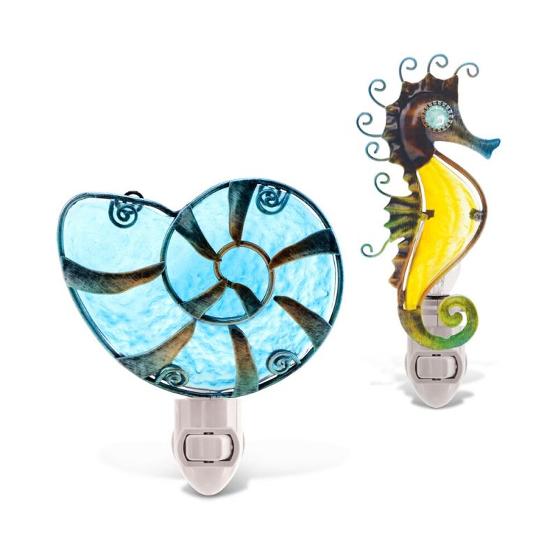 Sea Horse and Shell Night Lights  |   Night Lights Night Lights Night Lights