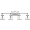 Soctra 4-light Silvertone Bath Light  |   Bathroom Lighting Bathroom Lighting Bathroom Lighting