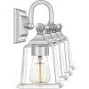 Soctra 4-light Silvertone Bath Light  |   Bathroom Lighting Bathroom Lighting Bathroom Lighting