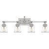 Soctra 4-light Silvertone Bath Light  |   Bathroom Lighting Bathroom Lighting Bathroom Lighting