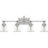 Soctra 4-light Silvertone Bath Light  |   Bathroom Lighting Bathroom Lighting Bathroom Lighting